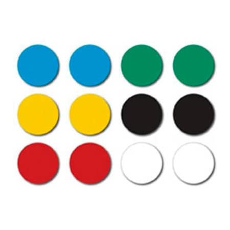 Magna Visual Magna Visual High Energy Magnets, 3/4"W x 3/4"H, 12/Pack HEM-12